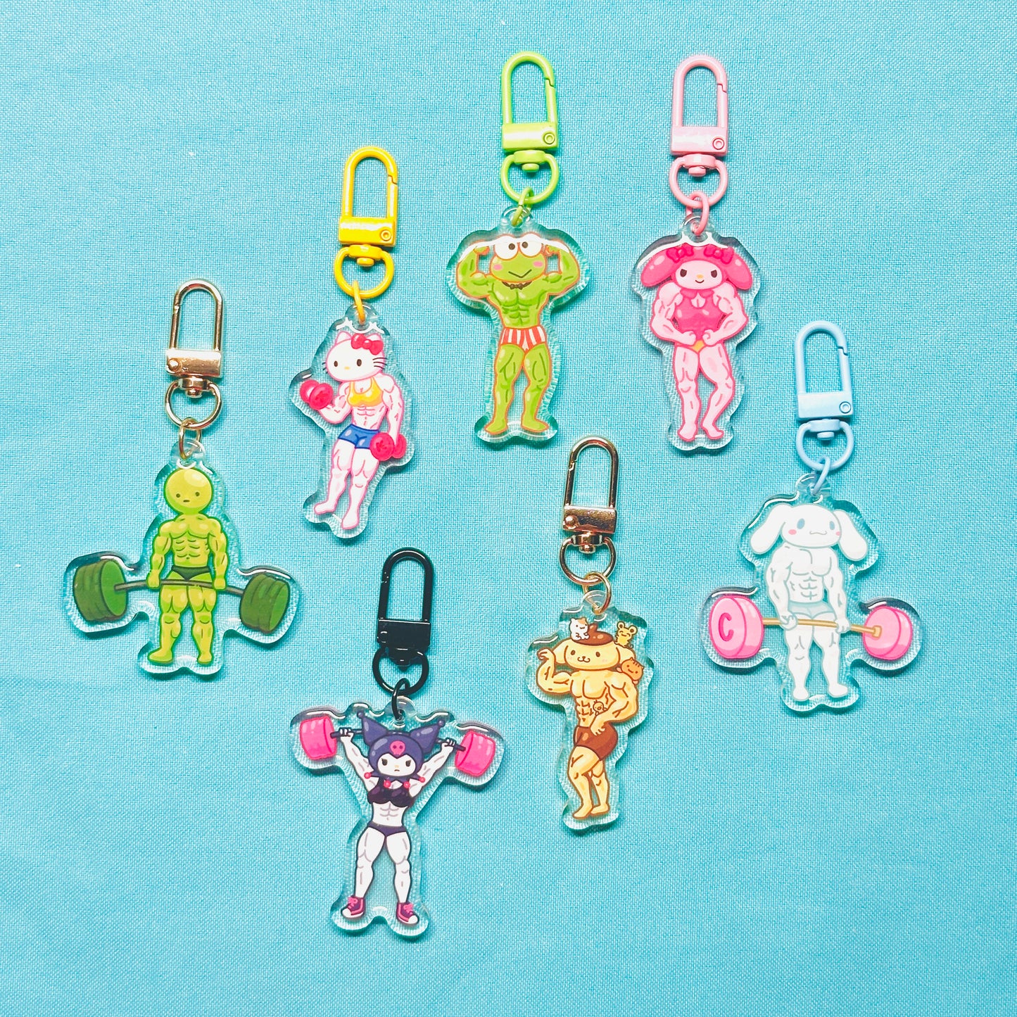 Buff x Cute Character Gymrats Keychains