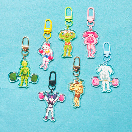 Buff x Cute Character Gymrats Keychains