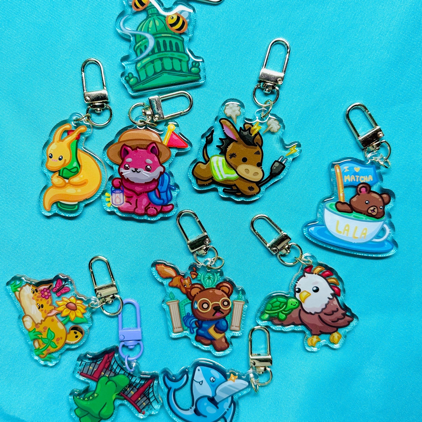 College Mascot Inspired Keychains