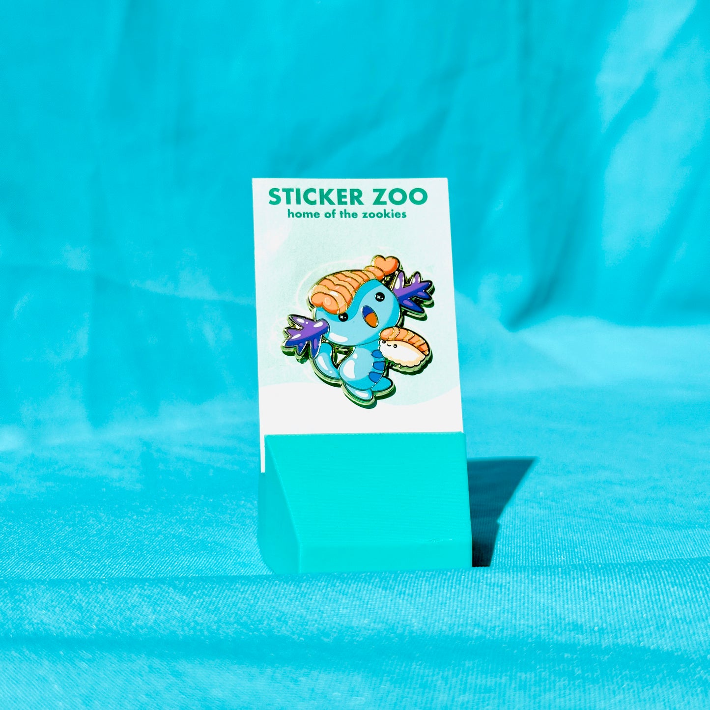 Axolotl with Sashimi Pin