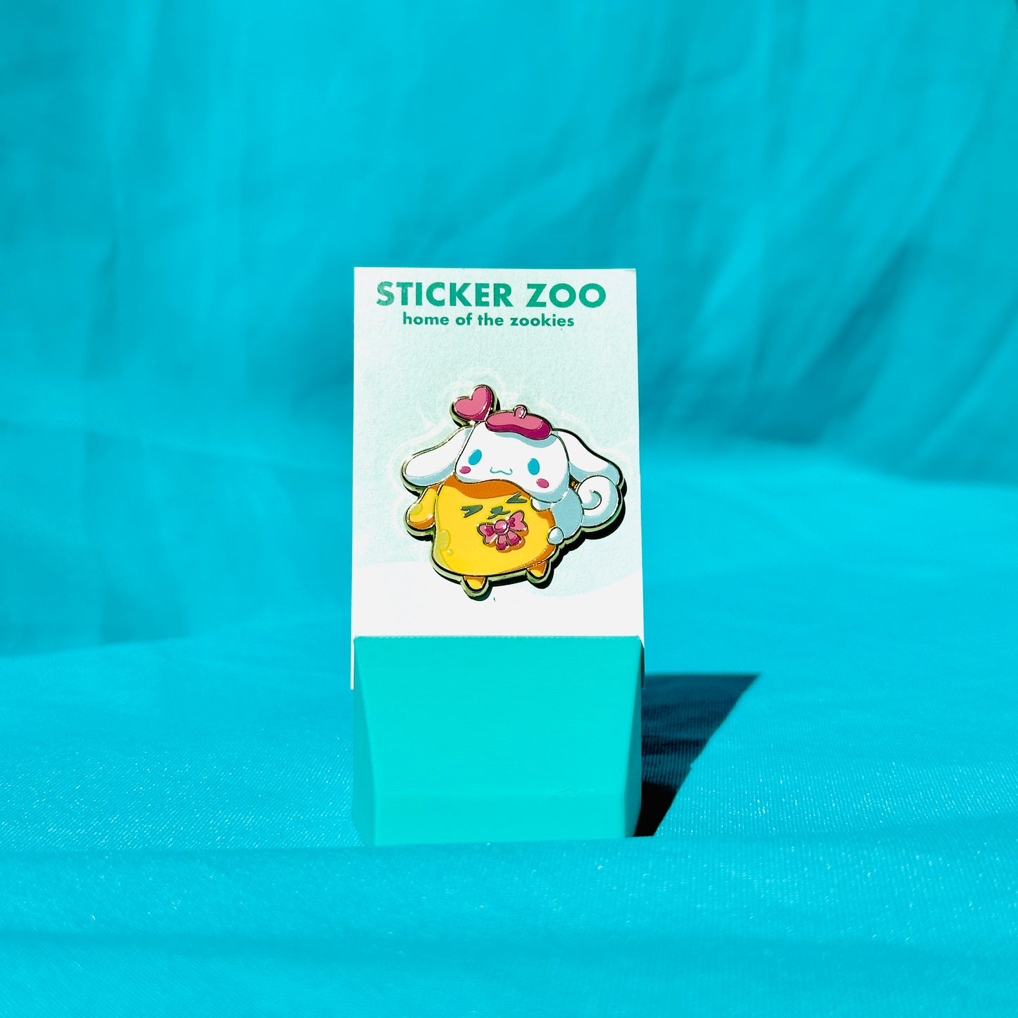 White and Yellow Dogs Duo Pin
