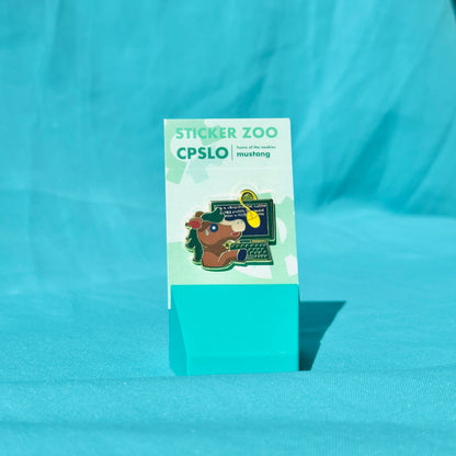 Horse based on Cal Poly SLO Pin