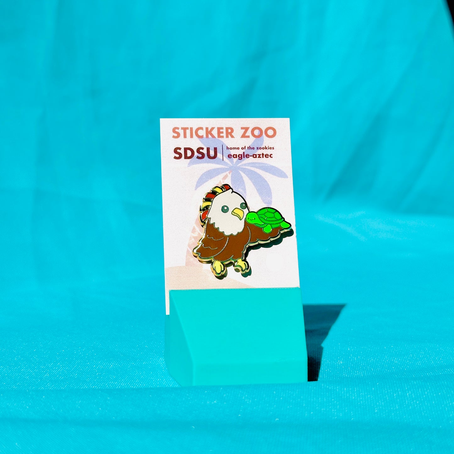 Eagle-Aztec and Turtle based on San Diego State Pin