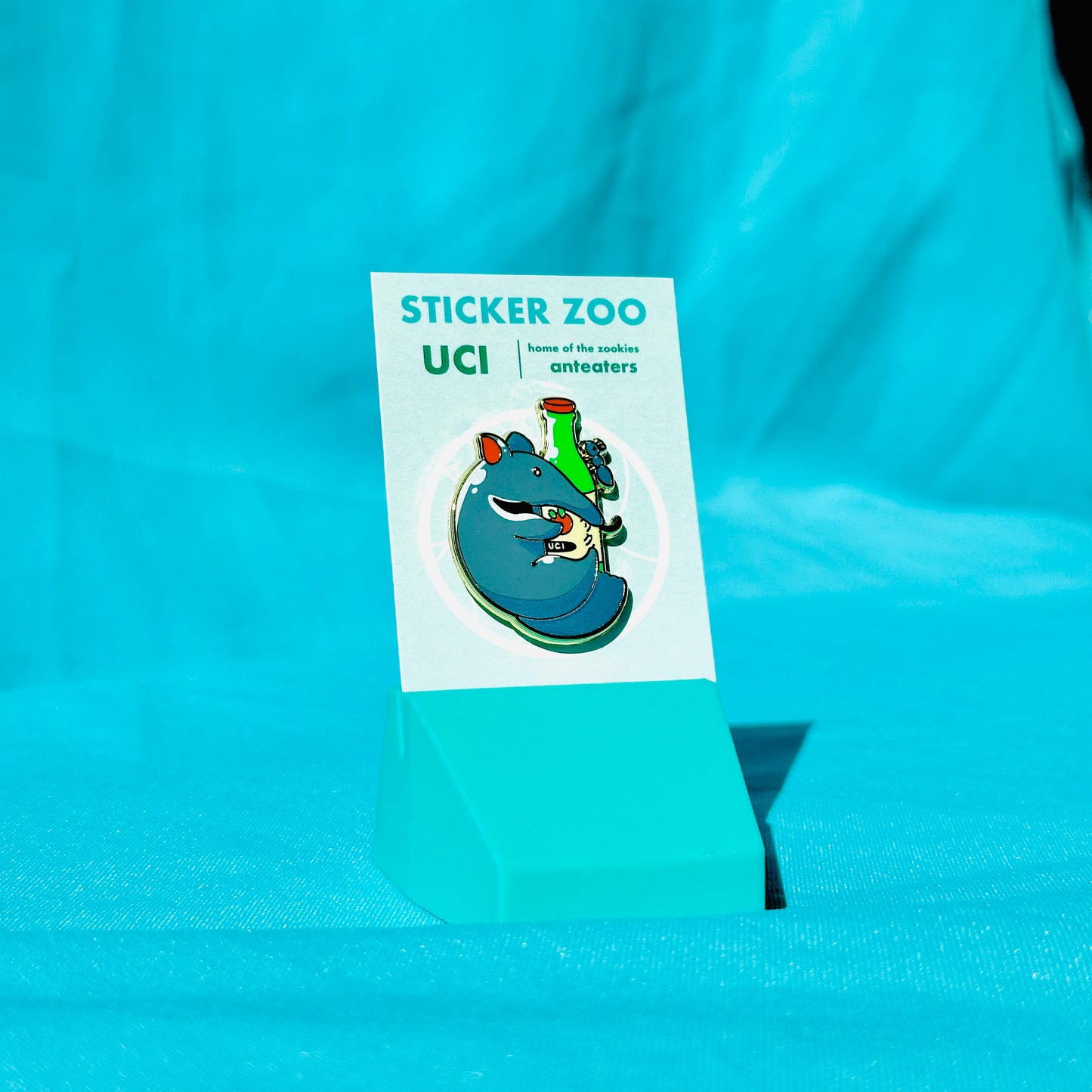 Anteater Hugging Soju based on UC Irvine Pin