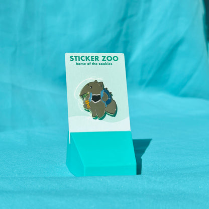 Anteater Drinking Boba based on UC Irvine Pin