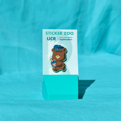 Bear Carrying Boba based on UC Riverside Pin