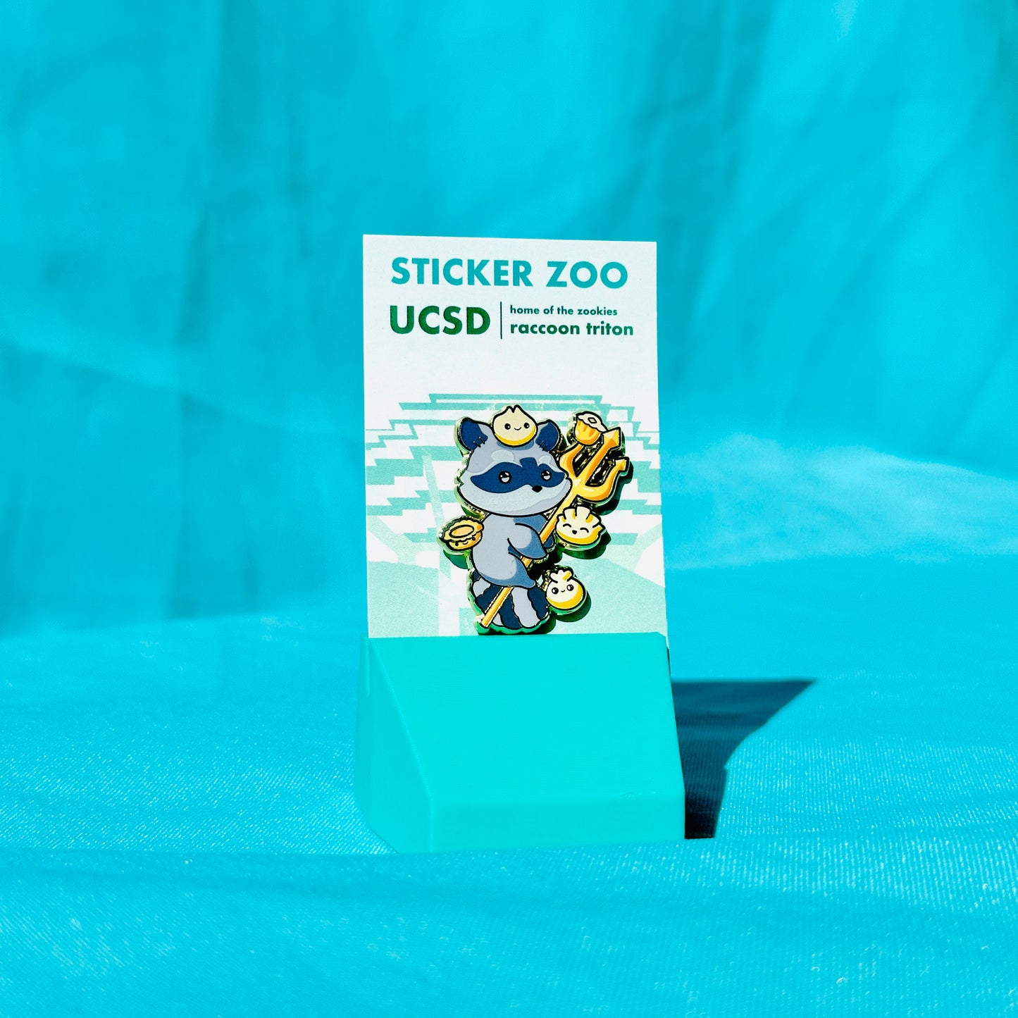 Raccoon Trident and Dumplings based on UC San Diego Pin