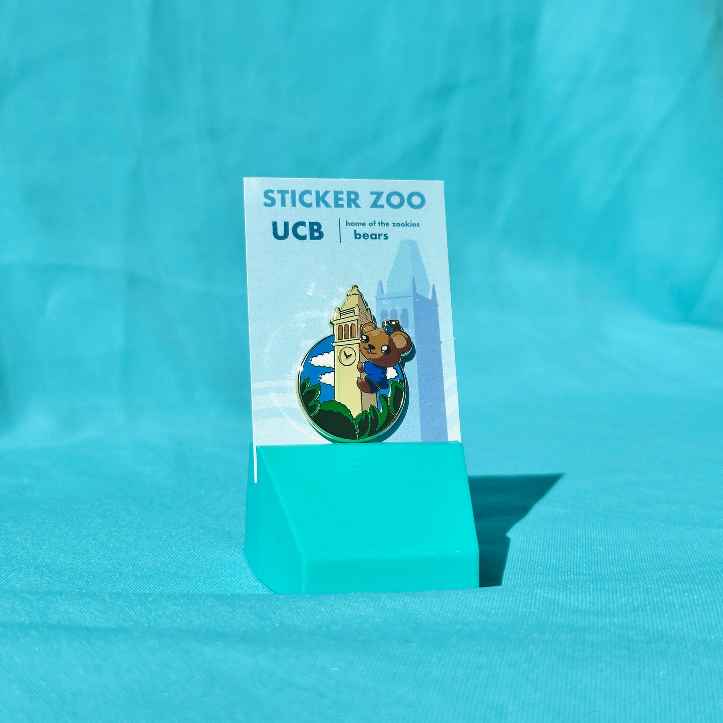 Bear Climbing Tower based on UC Berkeley Pin