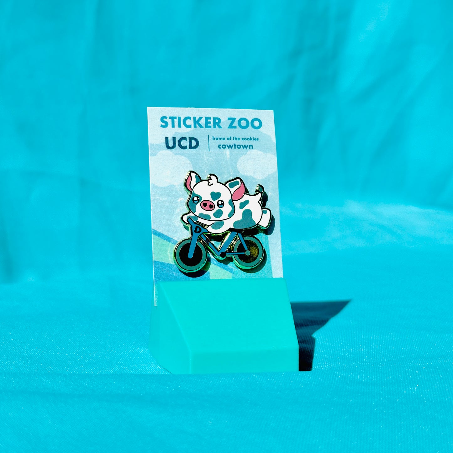 Chubby Cow Biking based on UC Davis Pin