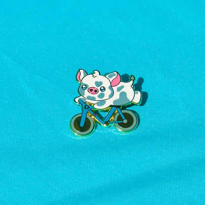 Chubby Cow Biking based on UC Davis Pin