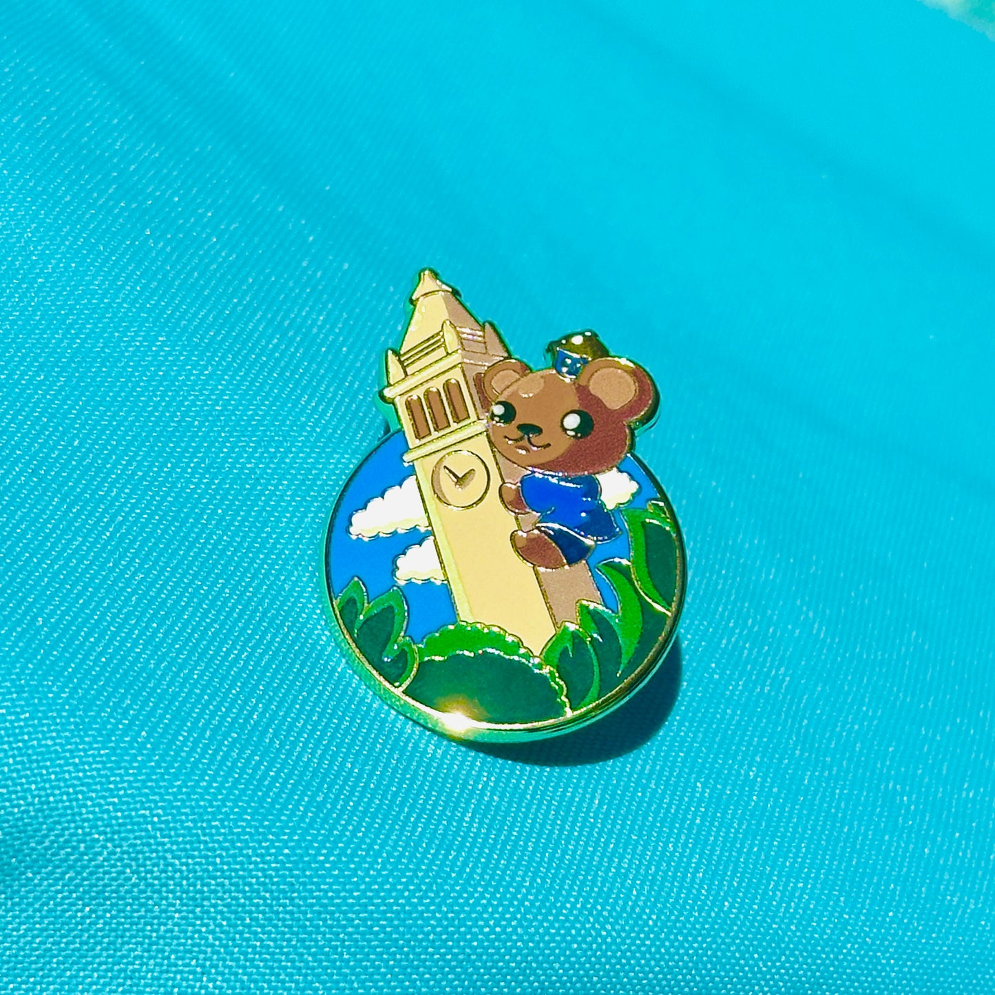 Bear Climbing Tower based on UC Berkeley Pin