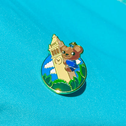 Bear Climbing Tower based on UC Berkeley Pin