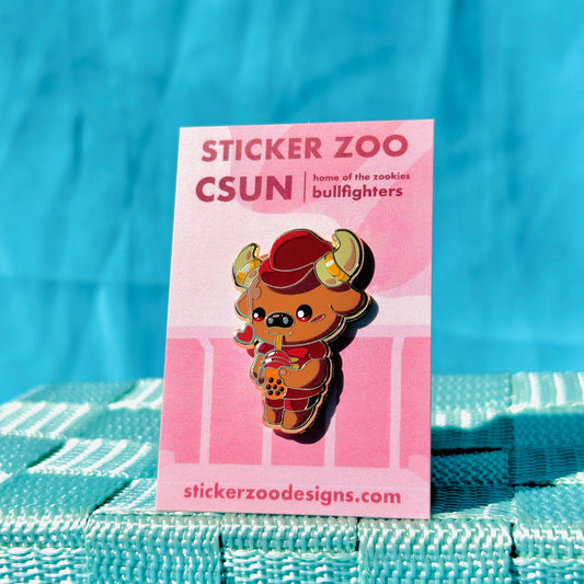 Matador Bull with Boba based on CSU Northridge Pin