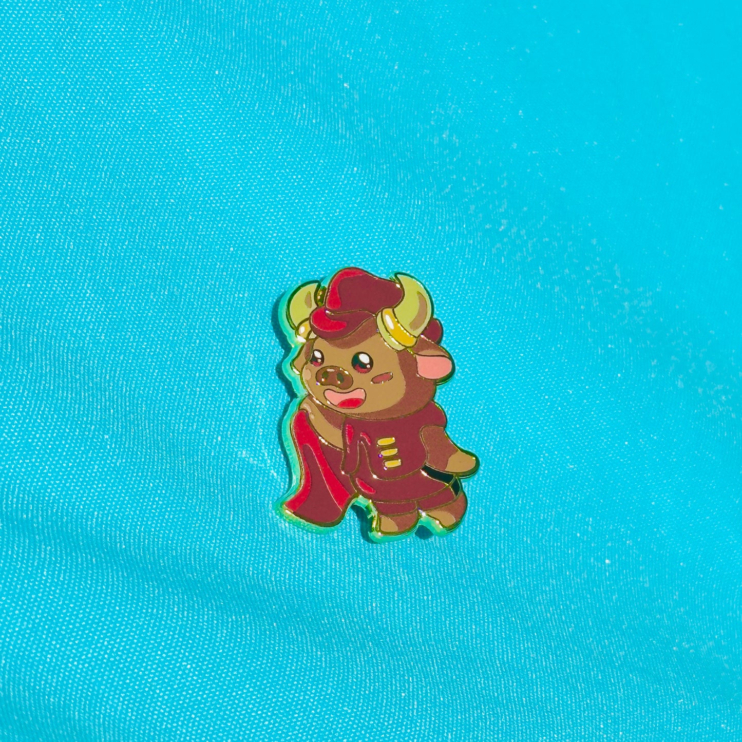 Matador Bull with Cape based on CSU Northridge Pin