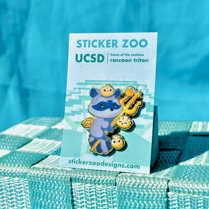 Raccoon Trident and Dumplings based on UC San Diego Pin