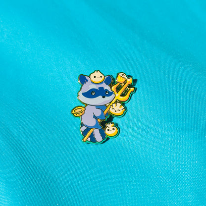 Raccoon Trident and Dumplings based on UC San Diego Pin