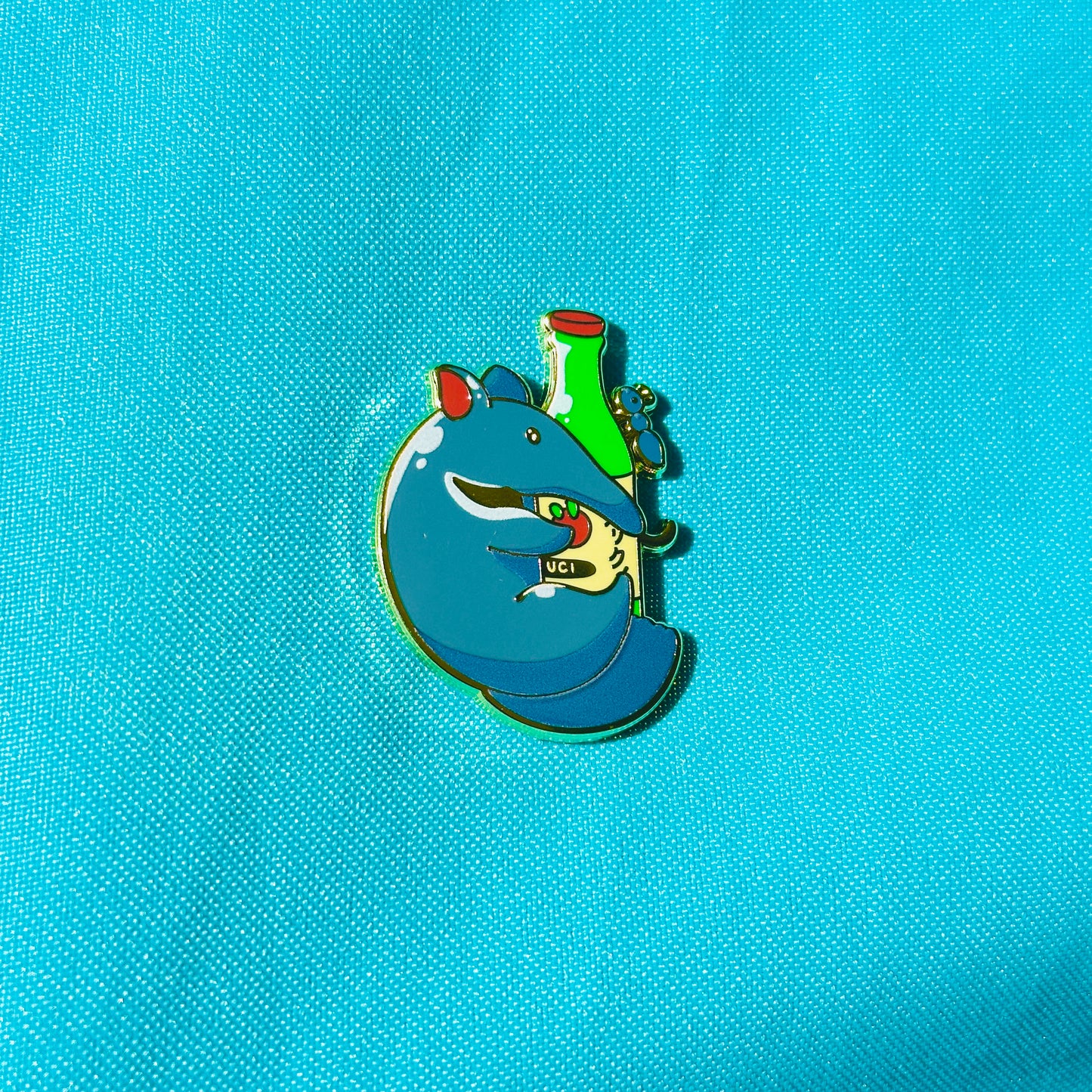 Anteater Hugging Soju based on UC Irvine Pin