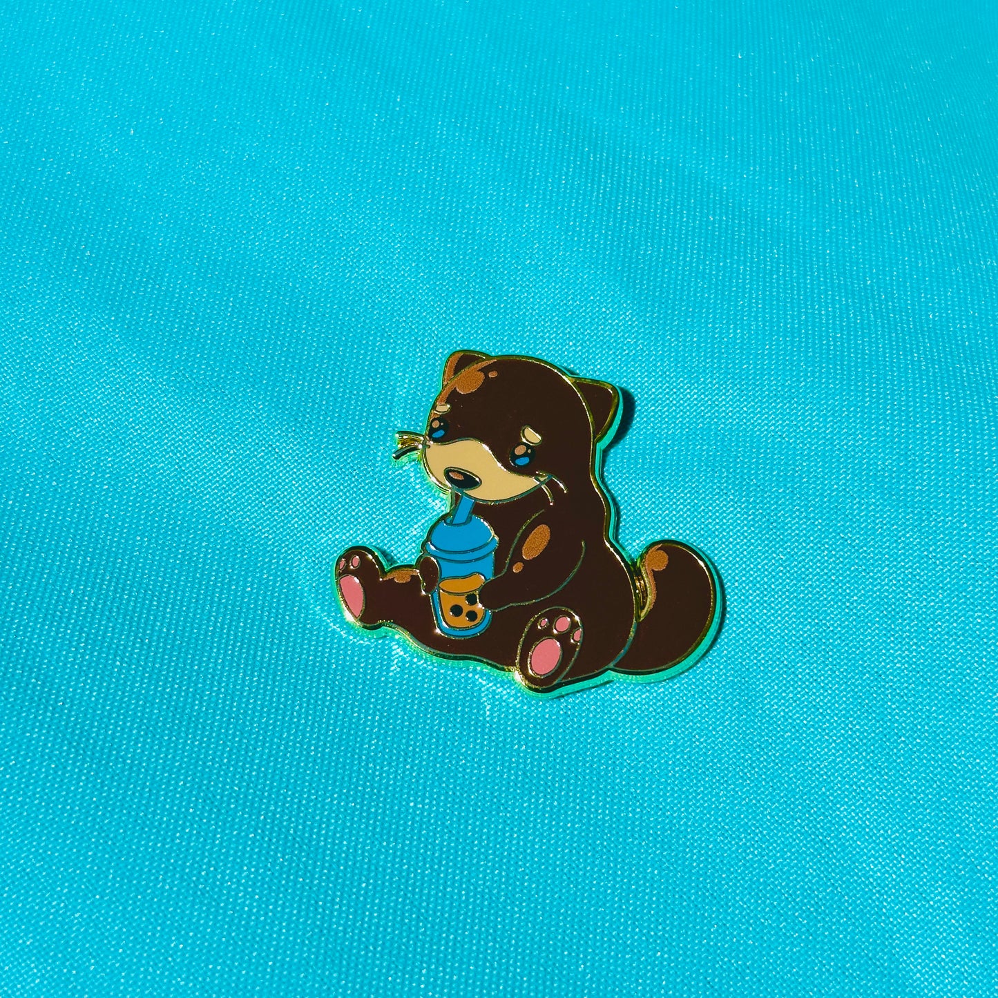Otter with Boba based on CSU Monterey Bay Pin