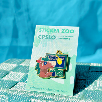 Horse based on Cal Poly SLO Pin