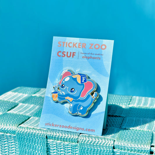Elephant based on CSU Fullerton Pin