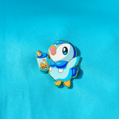 Blue Penguin with Thai Tea Pin