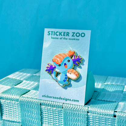 Axolotl with Sashimi Pin