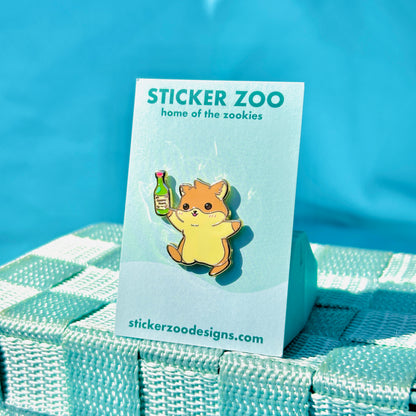 Hemmy the Hamster with Soju Pin