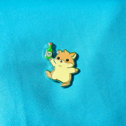 Hemmy the Hamster with Soju Pin