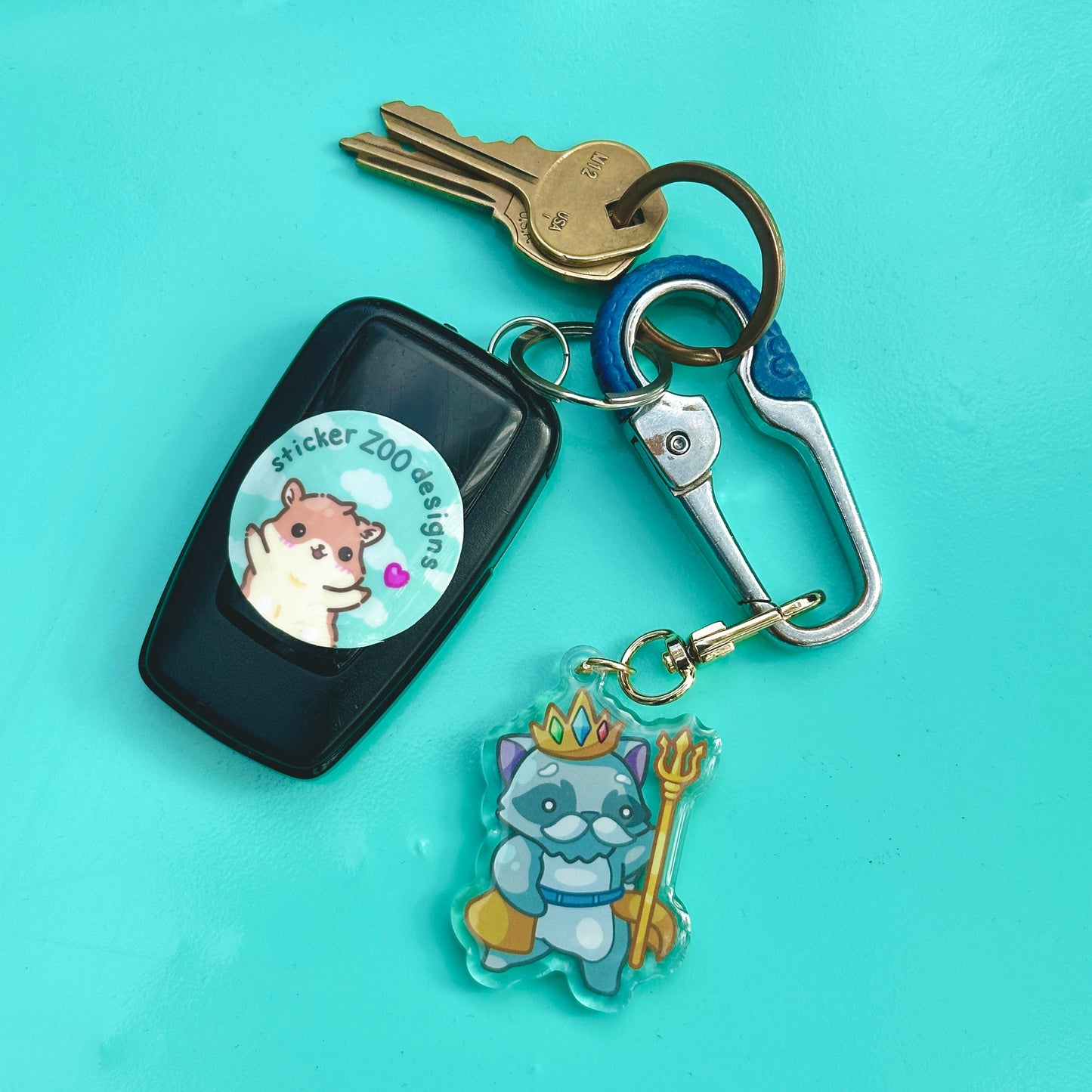 Libbie Keychain (based on San Diego Triton)