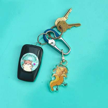 Sluggie Keychain (based on Santa Cruz Slugs)