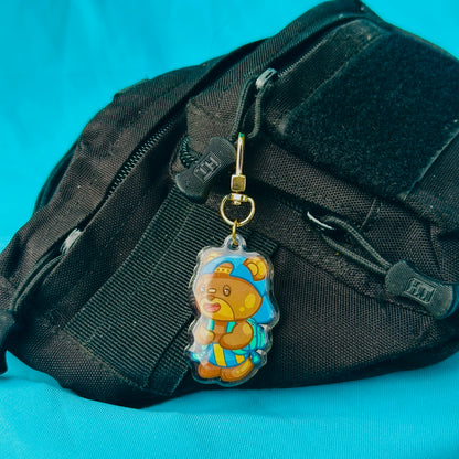 Woodie Keychain (based on UCLA Bruin)