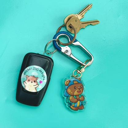 Woodie Keychain (based on UCLA Bruin)