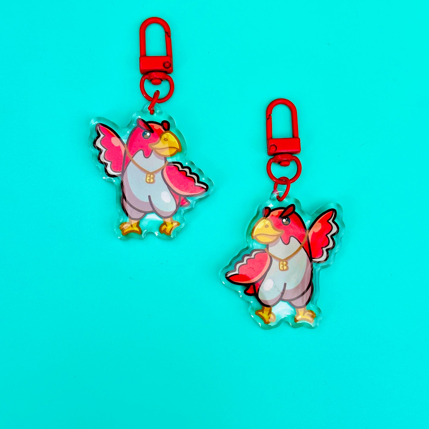 Ebbie Keychain (based on East Bay Falcons)