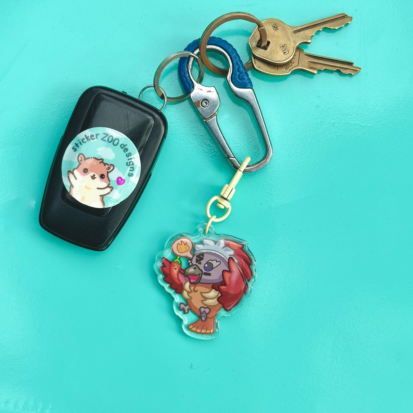 Estie Keychain (based on Aztec-Eagle SDSU)