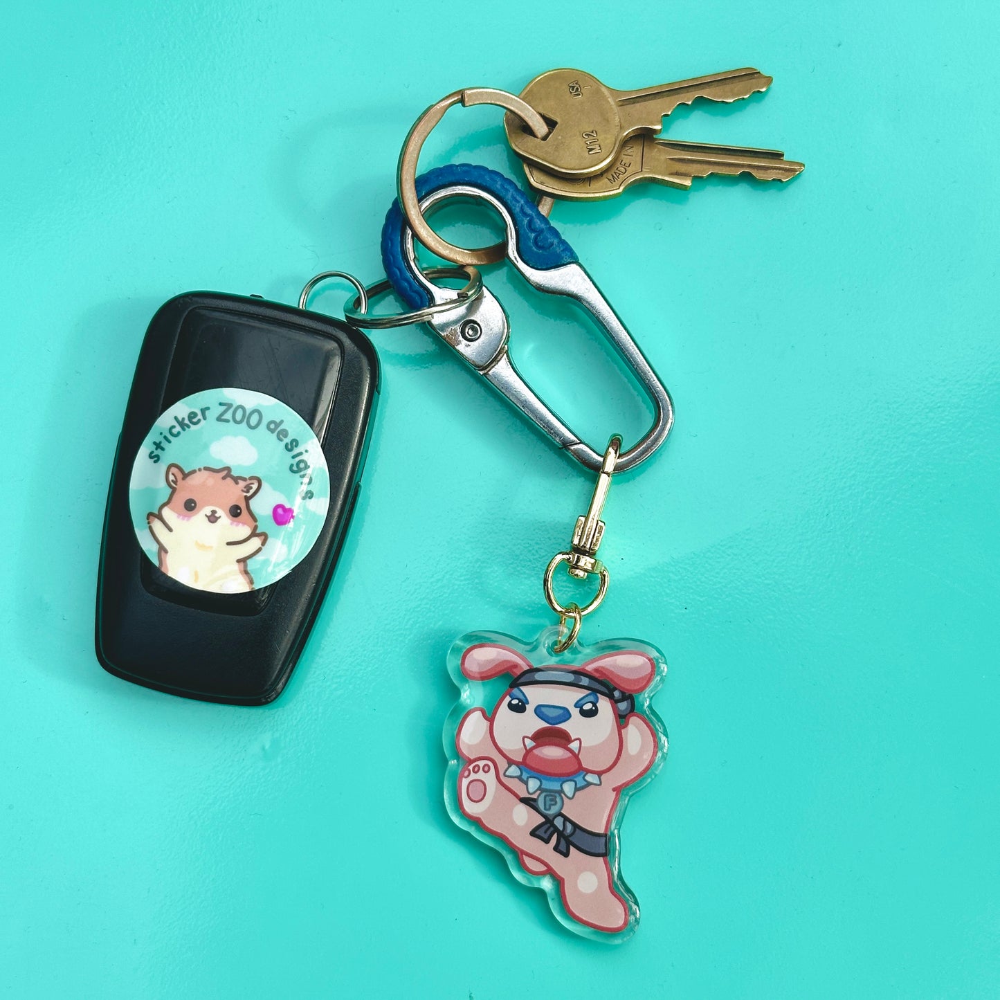 Frezzie Keychain (based on Fresno Bulldog)