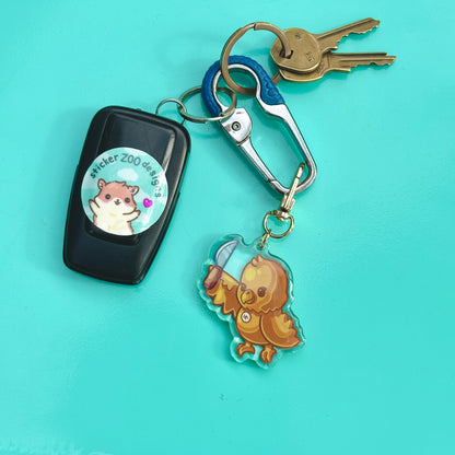 Goldie Keychain (based on LA Gold Eagles)