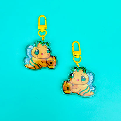 Hunnie Keychain (based on Sacramento Hornets)