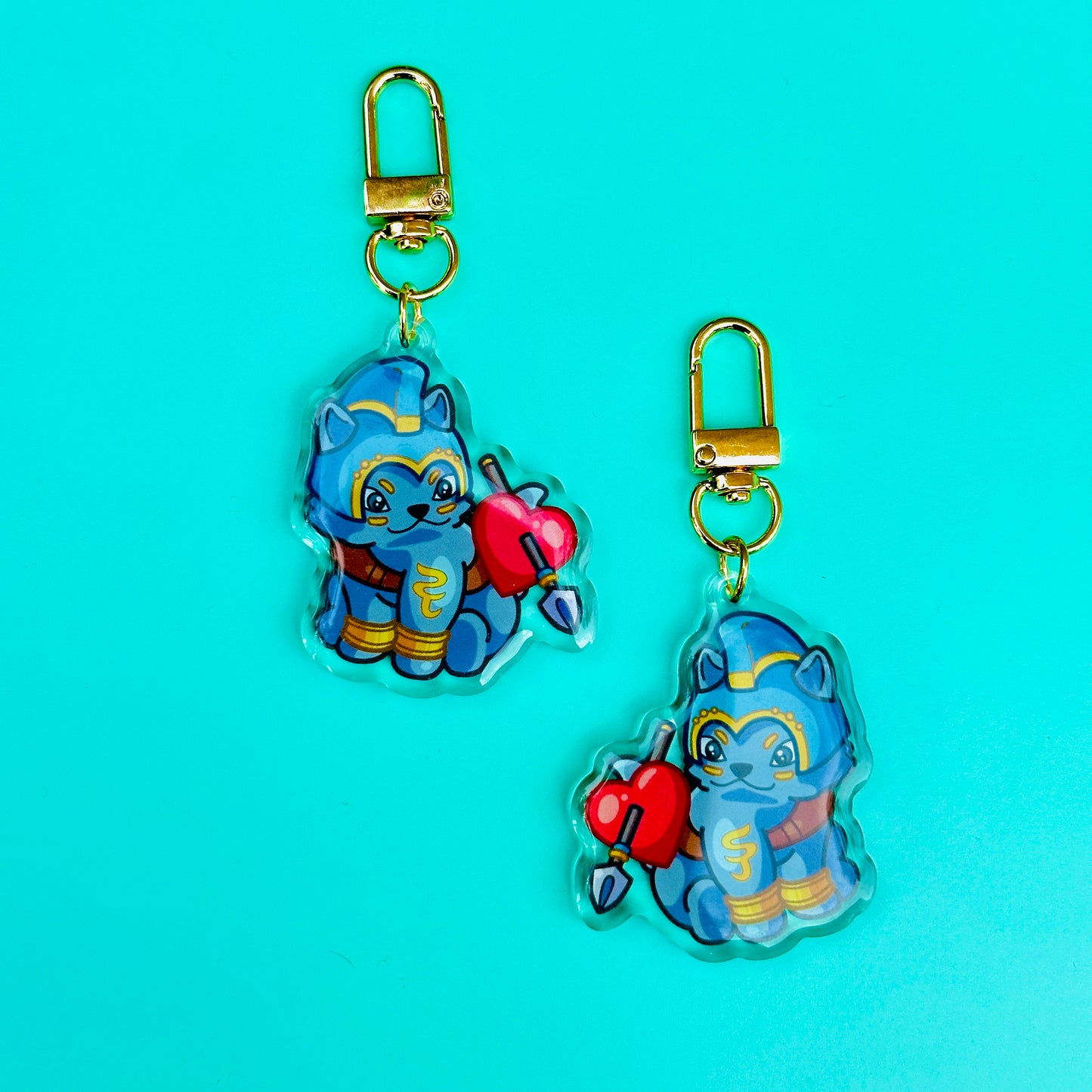 Josie Keychain (based on SJSU Spartans)