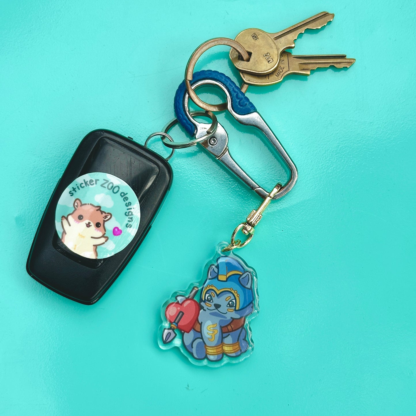 Josie Keychain (based on SJSU Spartans)