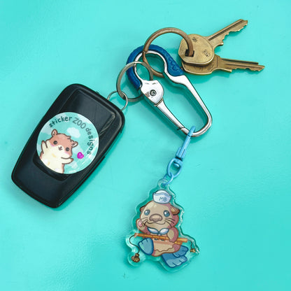 Ollie Keychain (based on Monterey Bay Otter)