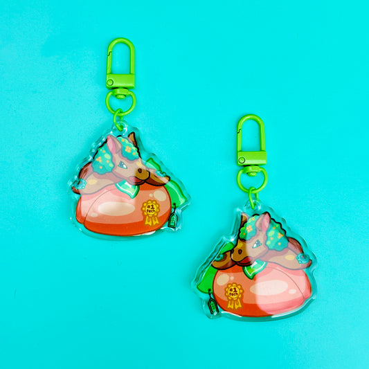 Paulie Keychain (based on San Luis Obispo Mustang)