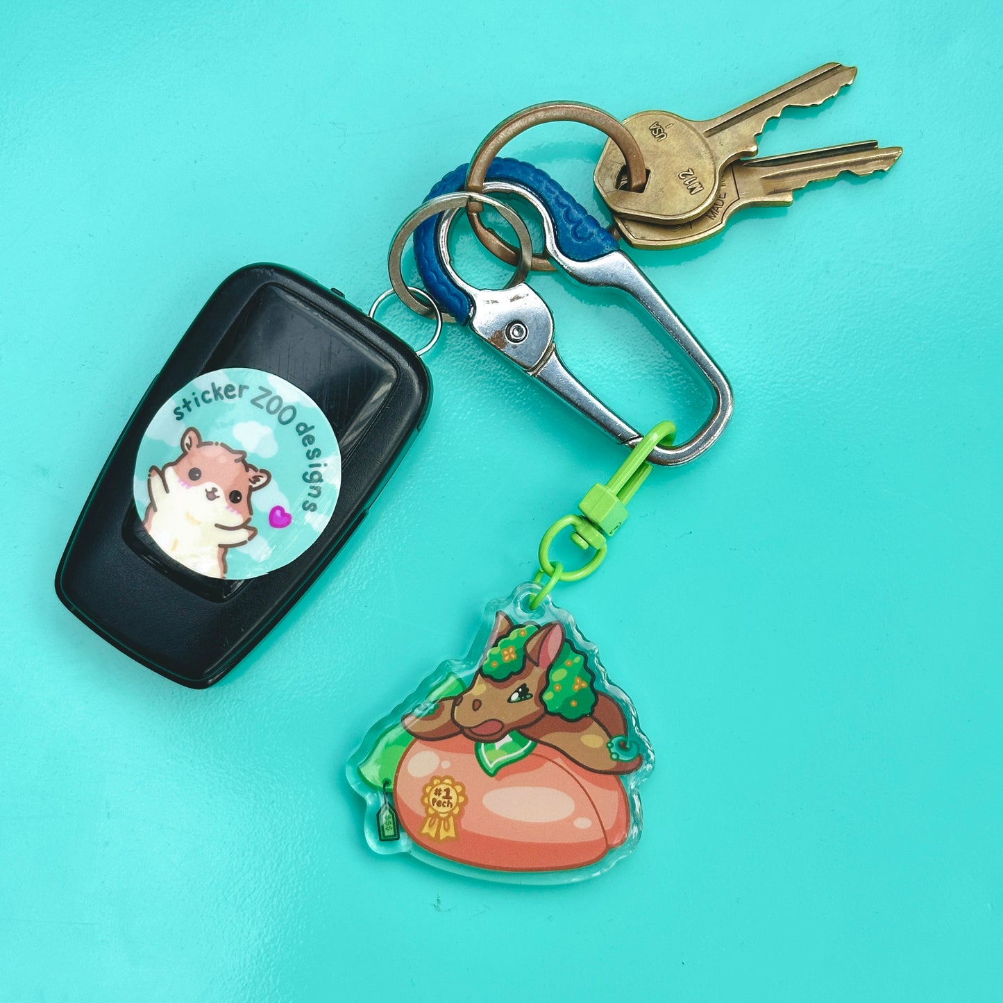 Paulie Keychain (based on San Luis Obispo Mustang)