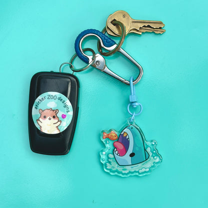 Sharkie Keychain (based on Long Beach Sharks)