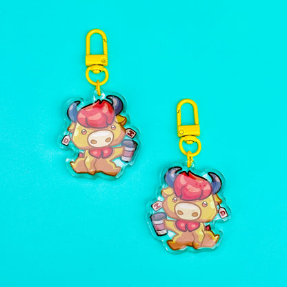 Torrie Keychain (based on Dominguez Hills Toros)