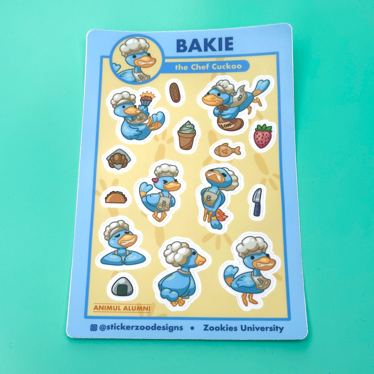 Bakie Sticker Sheet (based on Bakersfield Roadrunner)