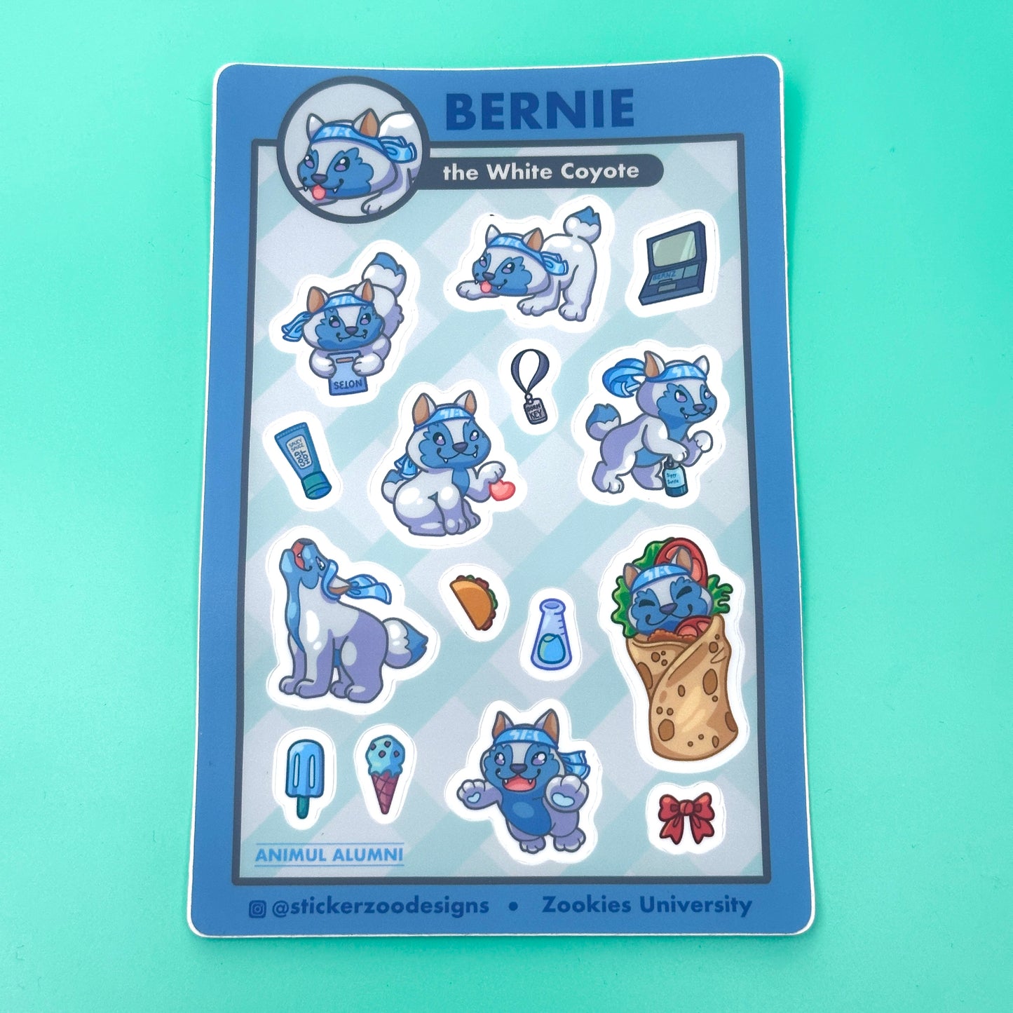 Bernie Sticker Sheet (based on San Bernardino Coyote)