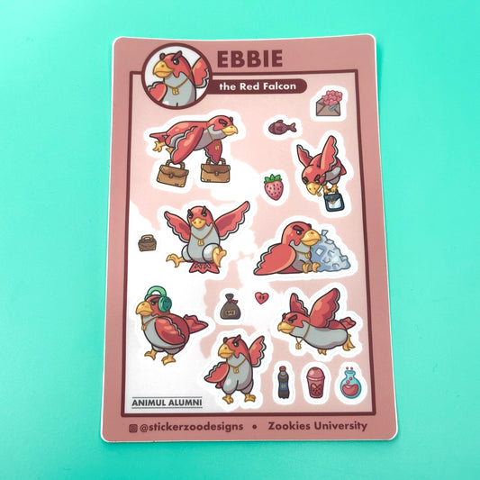 Ebbie Sticker Sheet (based on East Bay Falcons)