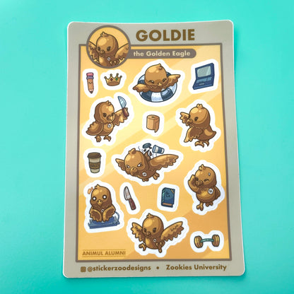 Goldie Sticker Sheet (based on LA Gold Eagles)