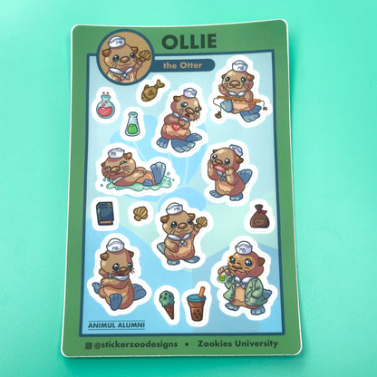Ollie Sticker Sheet (based on Monterey Bay Otter)