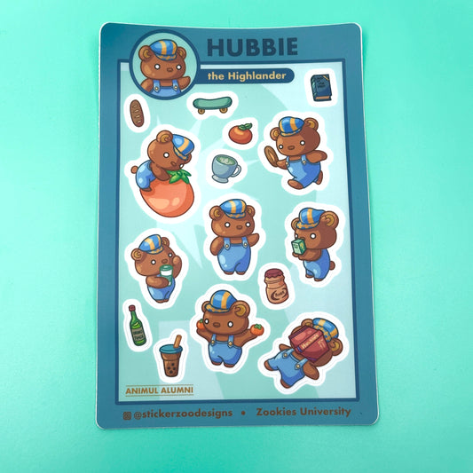 Hubbie Sticker Sheet (based on Riverside Highlander)